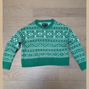 American Eagle Knit Sweater (Green) - Size Medium